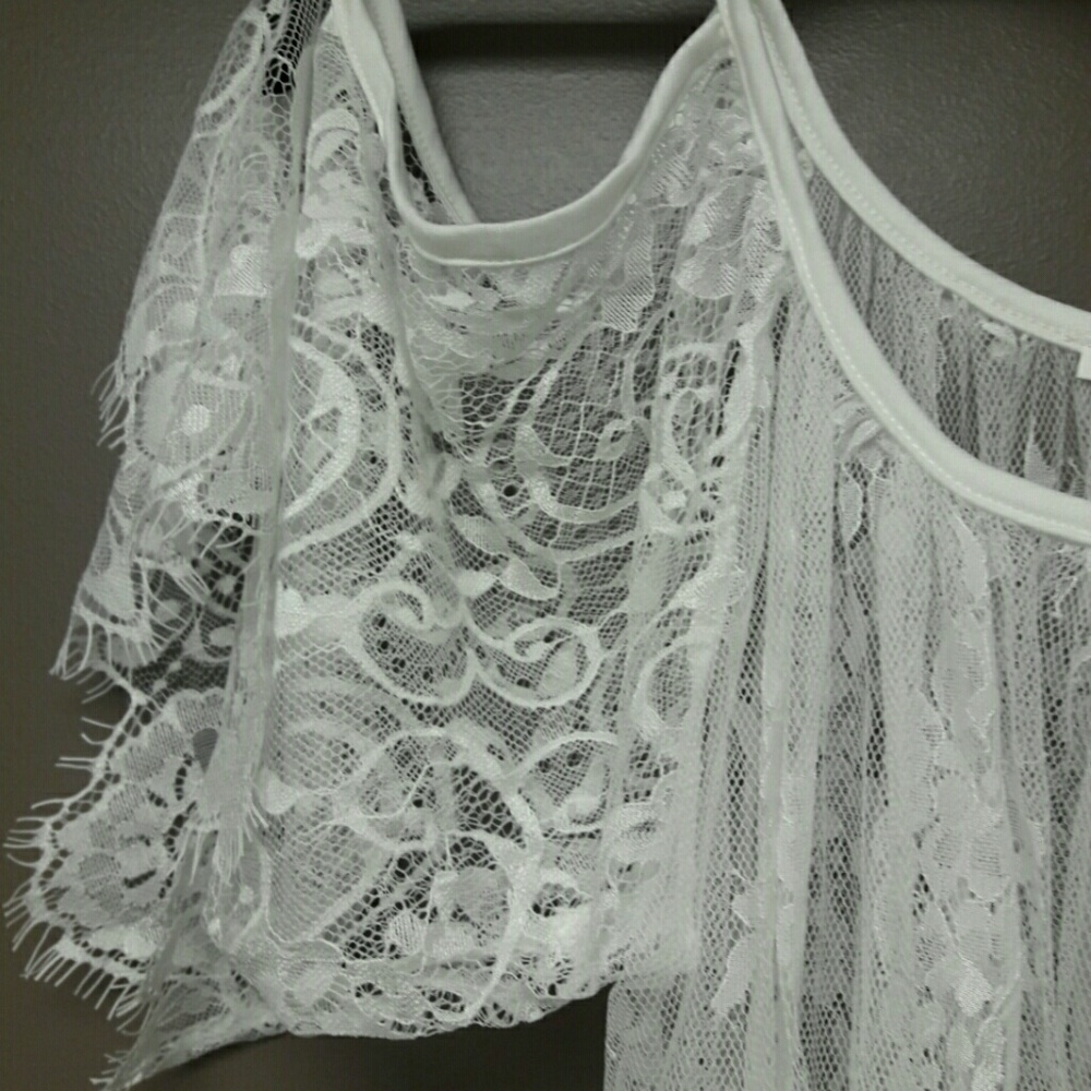 🌴WHITE LACE BOHO DRESS🍍 - Picture 5 of 6