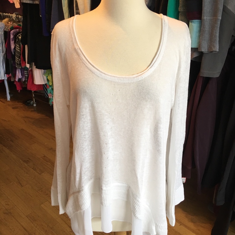 Central Park West Swing Tunic L White