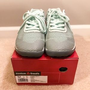 Reebok Nano 7, Size 8.5, Mist/white/asteroid