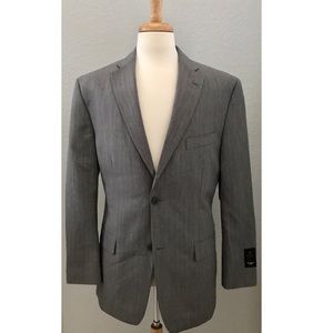 NWT Haggar 42L Gray Blazer