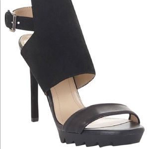 BCBGMAXAZRIA Veera High Heel Leather Suede Black