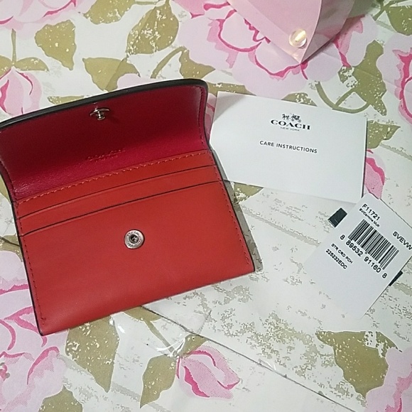 💜BNWT/ Authentic Coach Card Holder💜 - Picture 3 of 8
