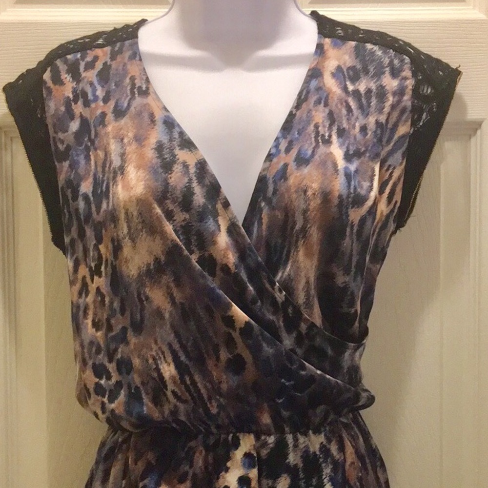 Collective Concepts Sleeveless Leopard Dress