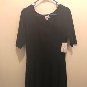 XL LulaRoe Solid Black Nicole Dress