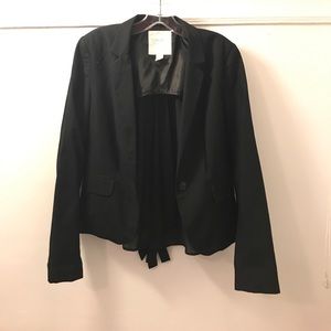 Black Blazer with See-Through Back