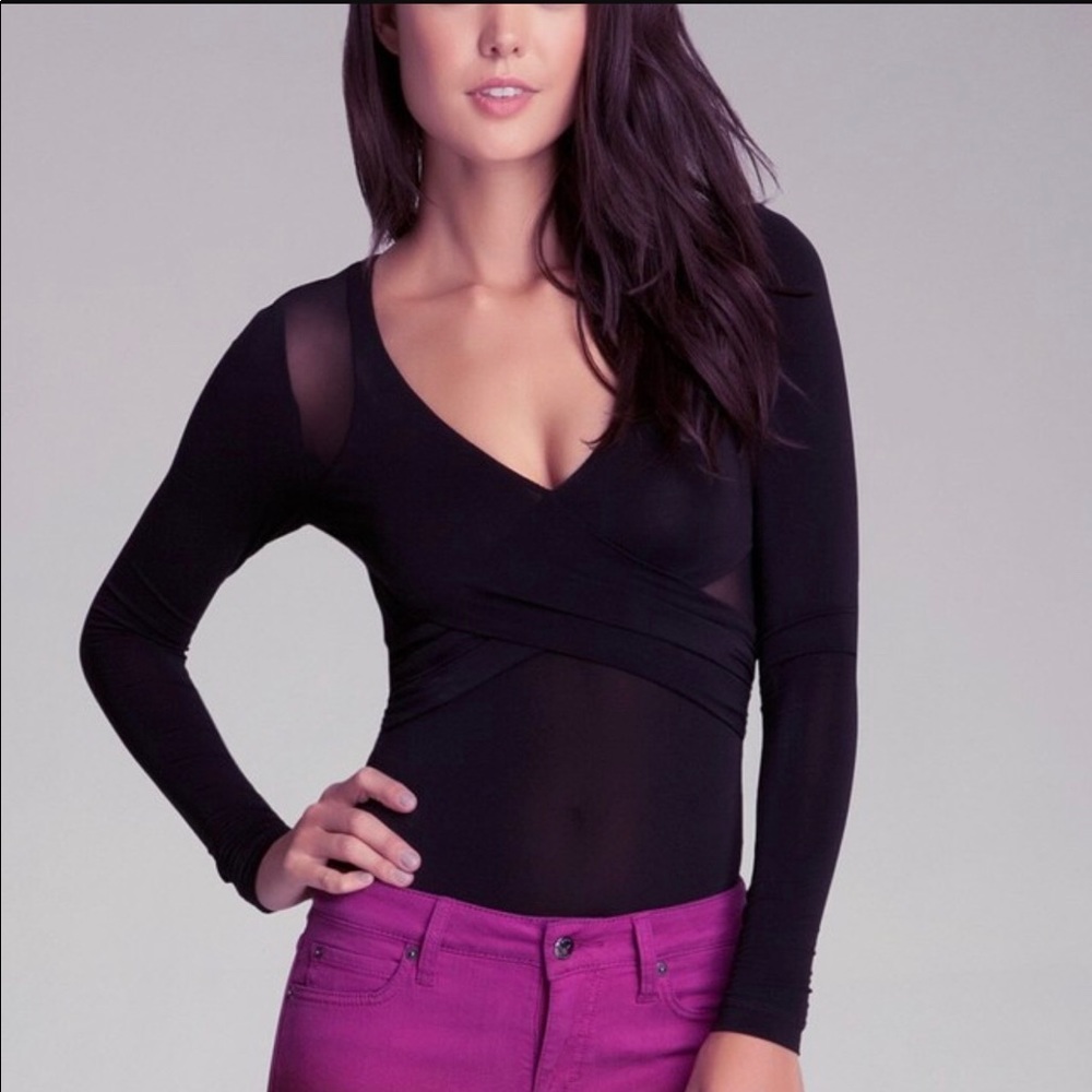 Bebe ASO Katherine Pierce Bebe Mesh Bodysuit