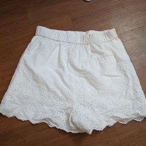 Uniqlo embroidered flower shorts