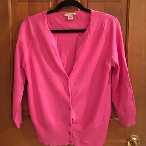 Pretty pink cardigan!