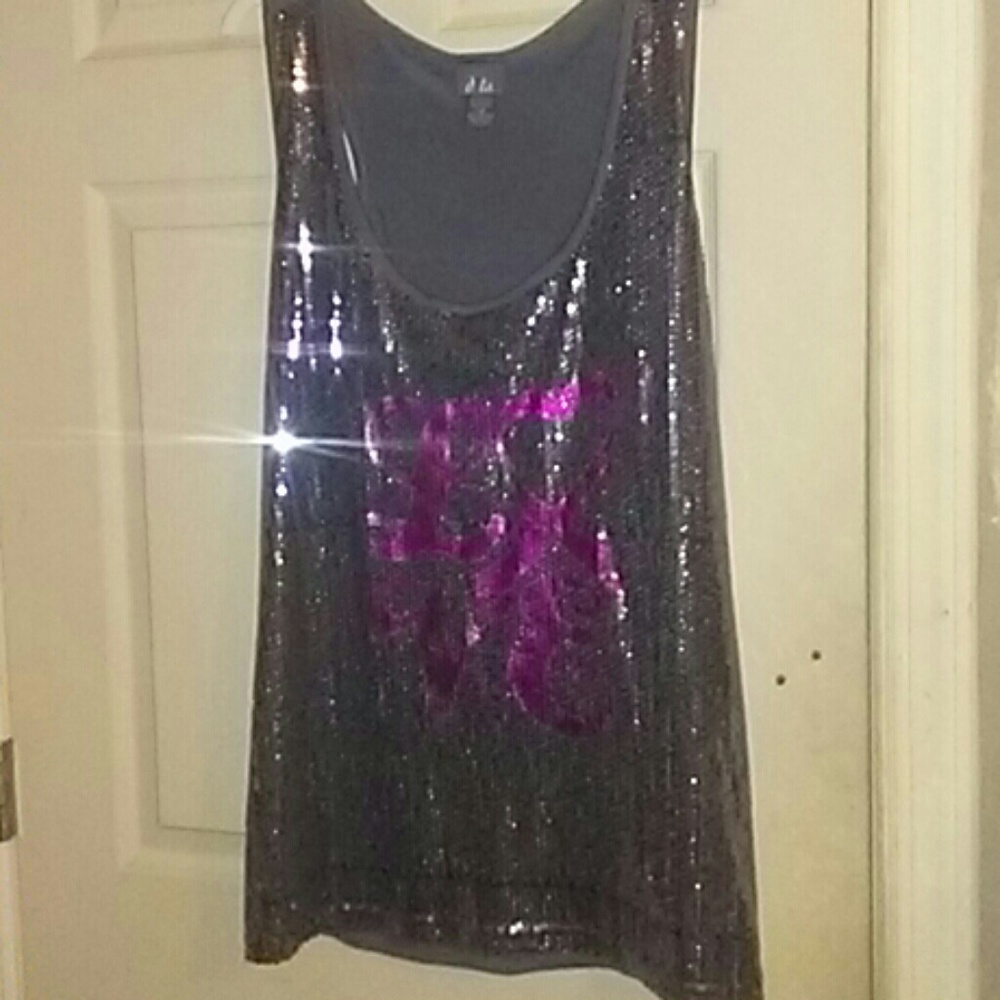 Dots LOVE Sequin Tank Top