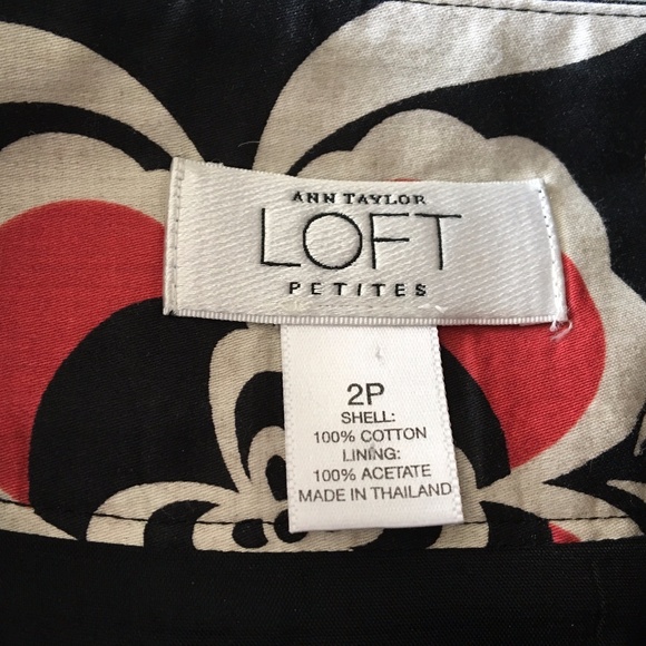 Ann Taylor Loft Petites Pleated Floral Skirt - Picture 2 of 4