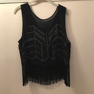 Cute sheer top with friends detail