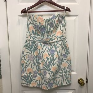 French Connection Strapless Carnation Dress