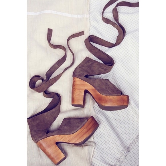 Free People Shoes - Free People Touch the Sky Wrap Platform Clog