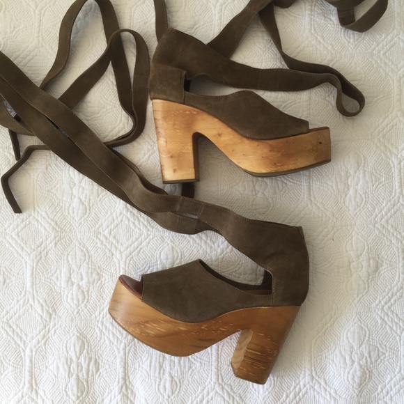 Free People Touch the Sky Wrap Platform Clog - Picture 7 of 8