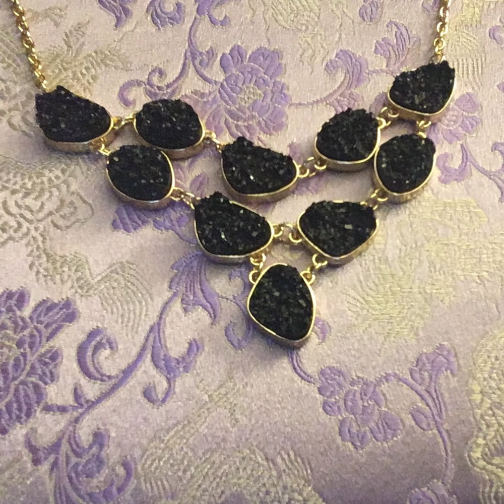 Sugarfix by baublebar Black druzy Necklace