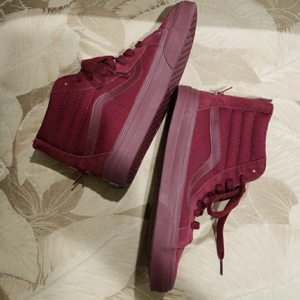 Vans Men's Shoes Size 7 Women's Size 8.5 Burgundy