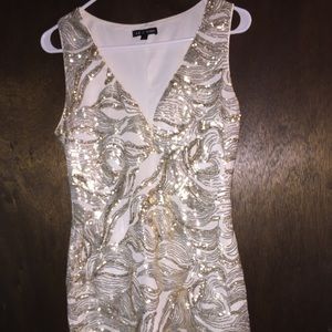 Beautiful Gold/White Formal Dress