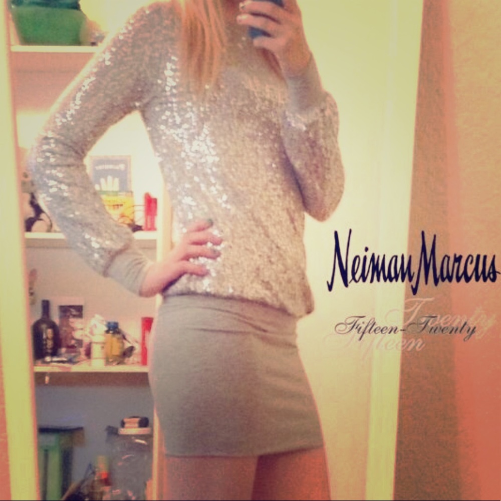 Sparkly comfortable party dress.