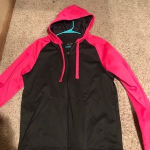 Hot pink and gray sweatshirt