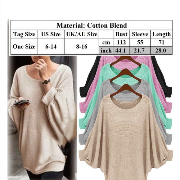 OVERSIZED COMFY TAN SWEATER - Picture 3 of 3