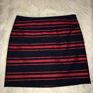 Ann Taylor LOFT Women mini Striped Skirt Size 4