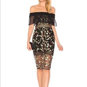 Off the shoulder lace dress