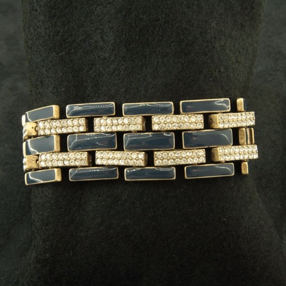 J. Crew Jewelry - J. Crew Statement Bracelet Enamel + Pave