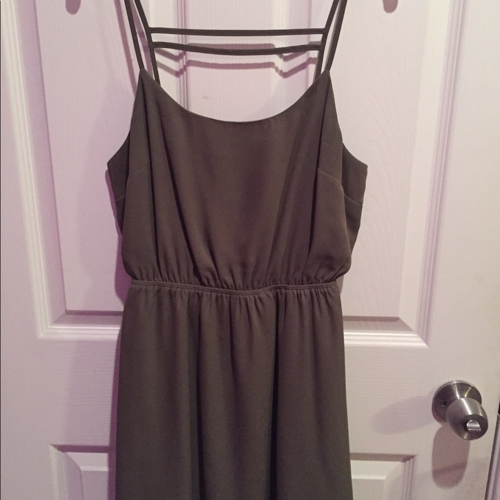Army green dress