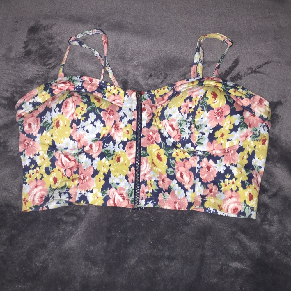 Floral crop top
