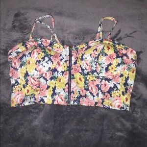Floral crop top