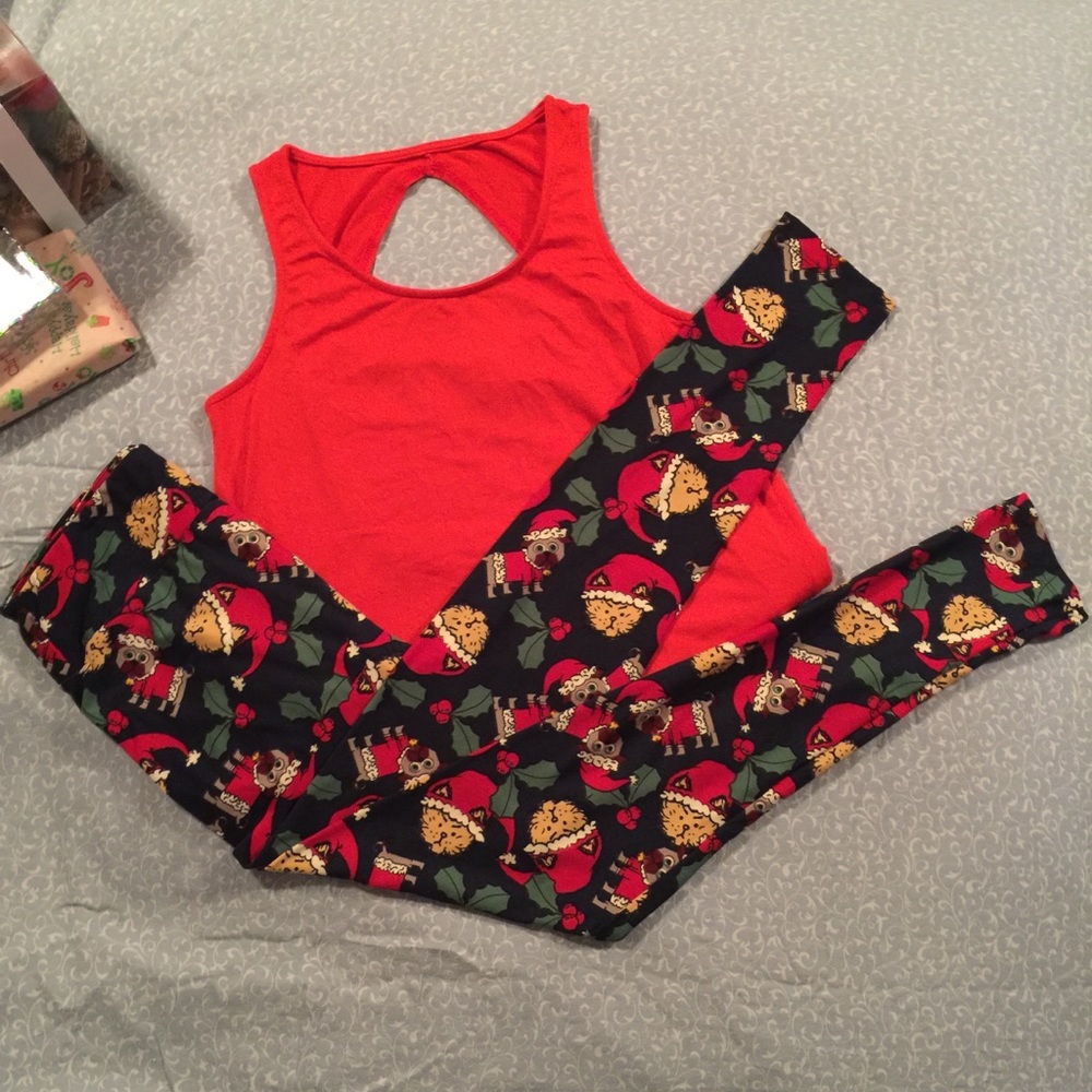 ♥️ LLR Holiday 🎄 Leggings, size OS