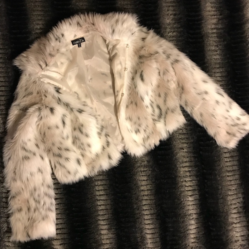 Faux fur jacket