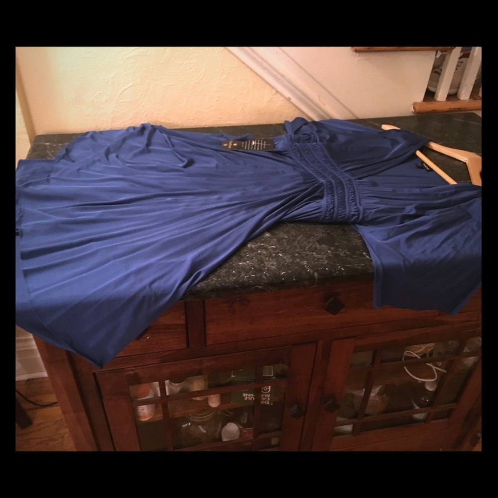 Blue cocktail dress