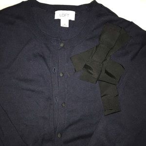 Ann Taylor LOFT Women Navy Blue Sweater Size M