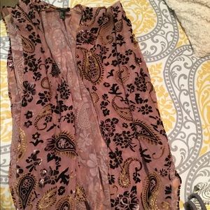 Long chiffon kimono cardigan