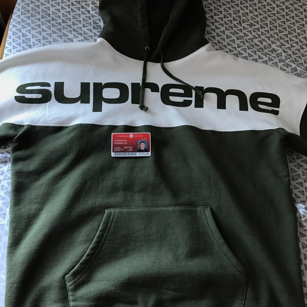 Supreme Blocked Logo Sweatshirt