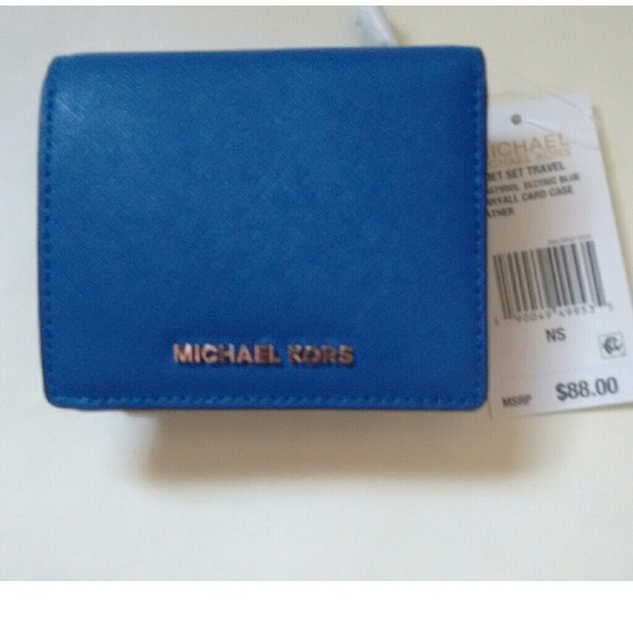 New! MICHAEL KORS Leather Card Holder Wallet NWT - Picture 2 of 5