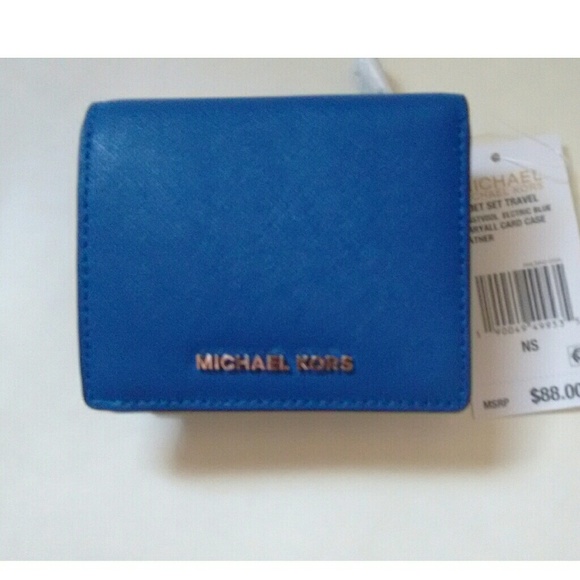 New! MICHAEL KORS Leather Card Holder Wallet NWT - Picture 5 of 5