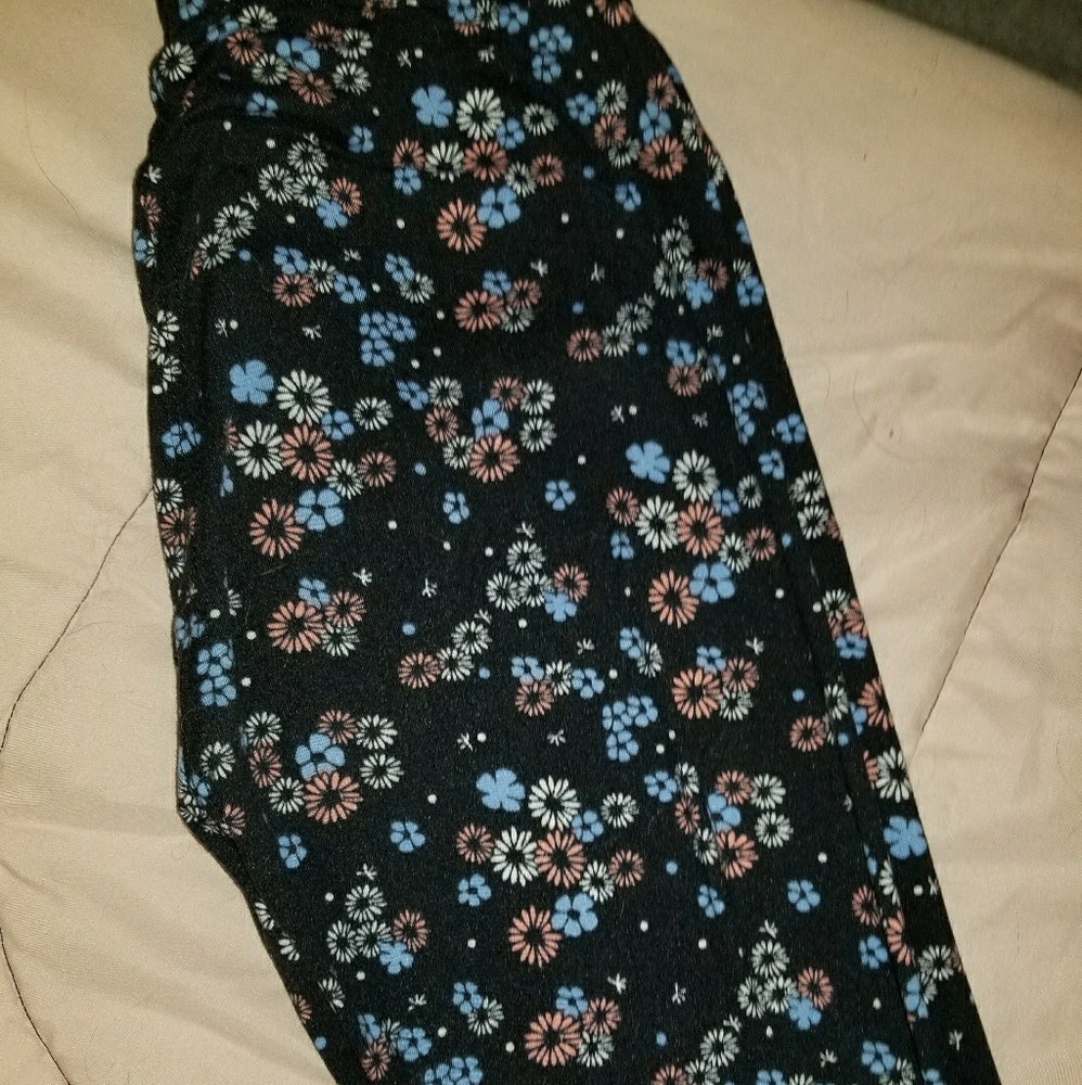 Navy print leggings