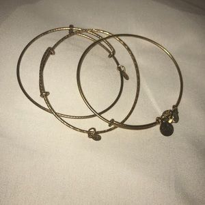 Alex and Ani Gold filler bracelets