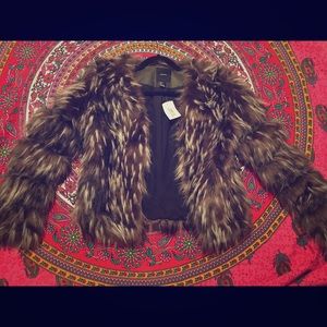 Faux fur jacket