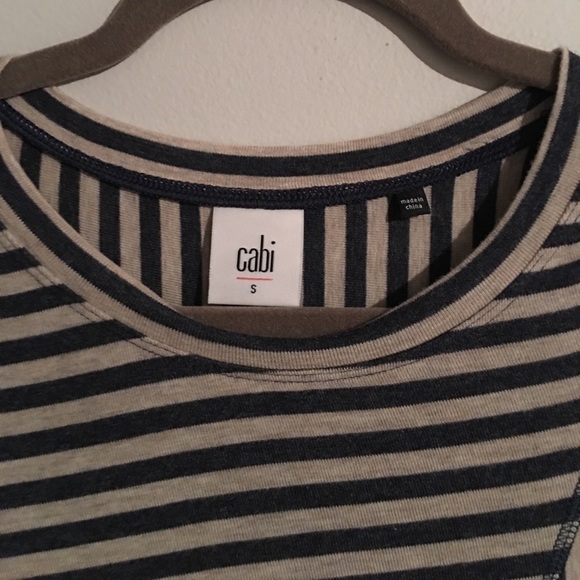 SOLD CAbi Ernest Stripe Tee #3228 - Picture 4 of 5