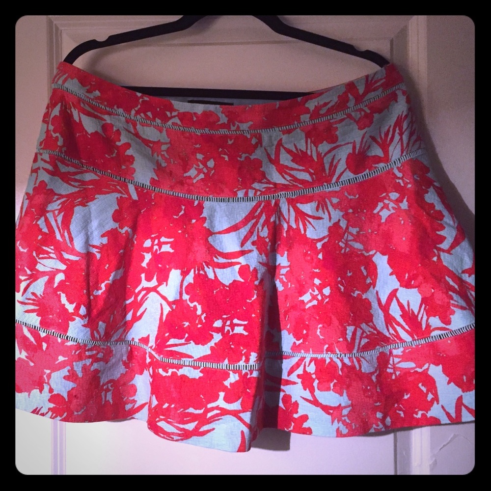 Banana Republic red and blue size 12 skirt