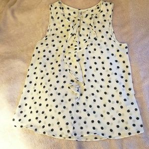 NWOT Dressy Polka Dot Tank Top