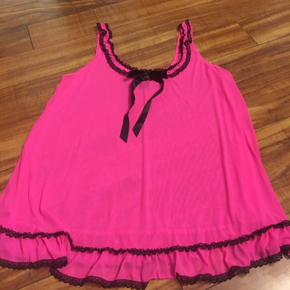 sexy hot pink sleep wear XXL