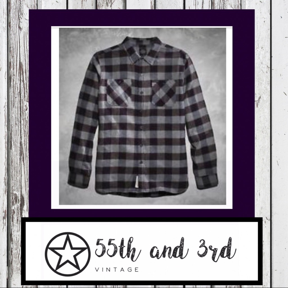Harley Davidson Black Label Plaid Flannel