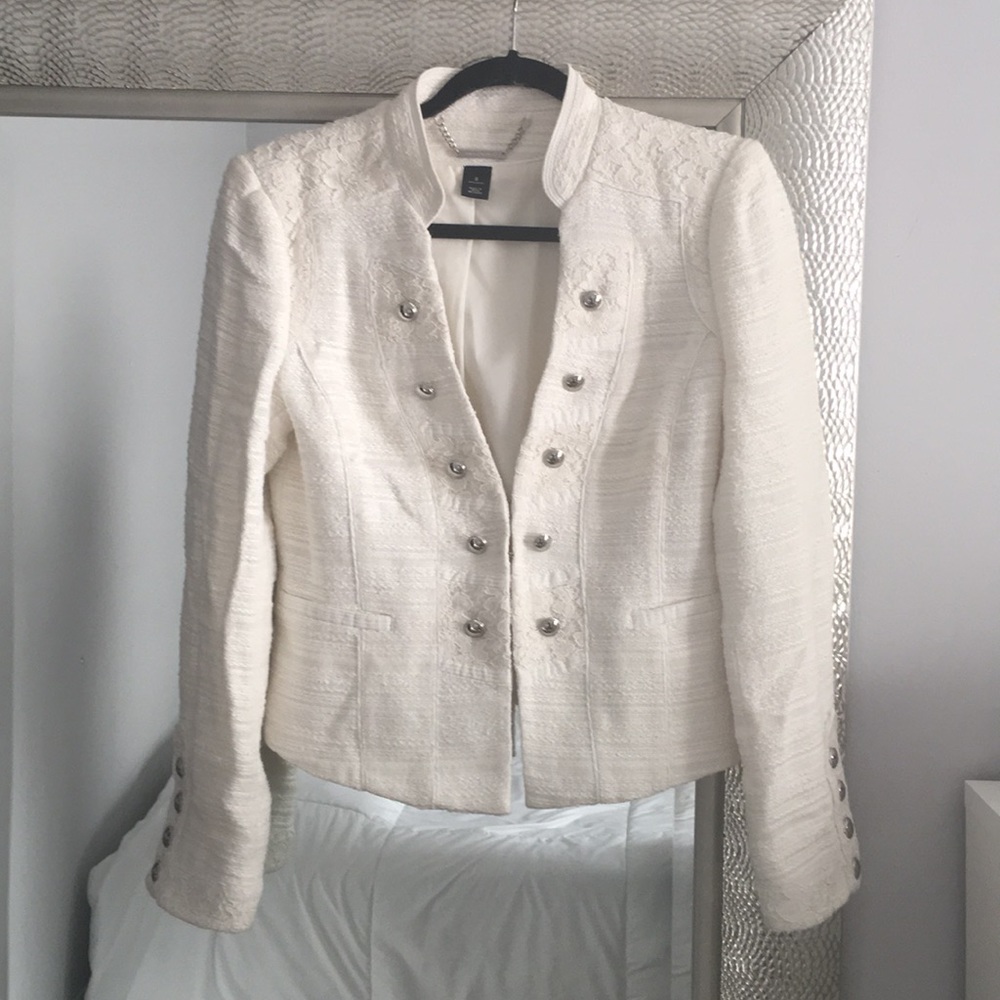 White House Black Market boulce Military Jacket