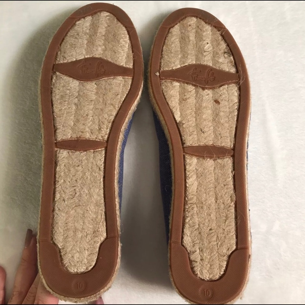 Franco Sarto Sandra blue canvas espadrille flats - Picture 5 of 8