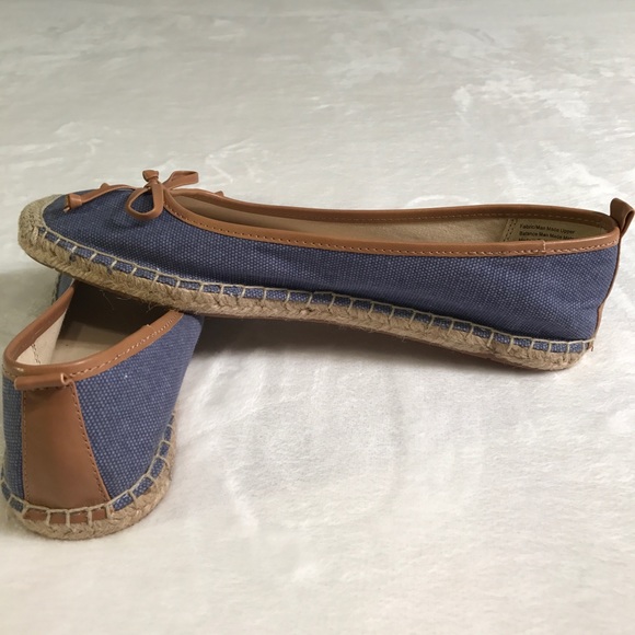 Franco Sarto Sandra blue canvas espadrille flats - Picture 2 of 8