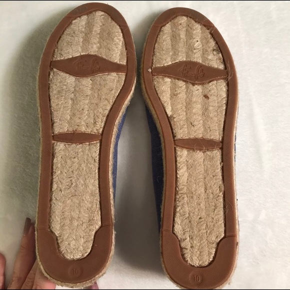 Franco Sarto Sandra blue canvas espadrille flats - Picture 5 of 8